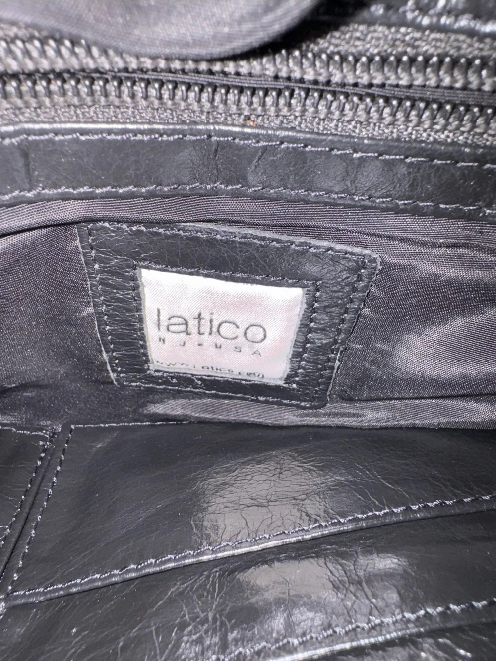 Latico Black Perforated Leather Riley Mini Backpack